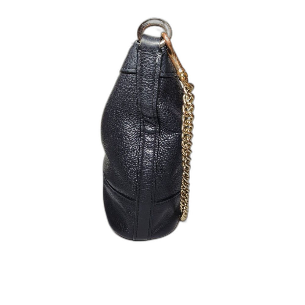 Coach Paxton Duffle Bag Black Pebbled Leather Gold Hardware Crossbody Minimalist - Picture 5 of 16